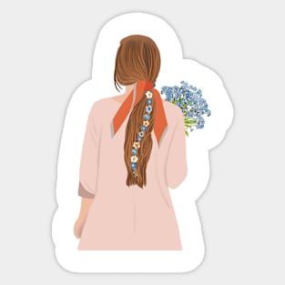 Spring girl Sticker